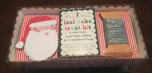 Meri Meri Holiday Loaf Cake Treat Kit - Allegro e luminoso. Contiene 6 vassoi per torte