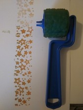 Vintage 80s Hallmark Cards Rubber Rolling Stamper Stars Retro