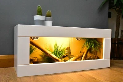 3ft Modern Reptile Vivarium Tanks - LED Light Included