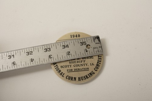 1940 Special Deputy Sheriff (B1C-3) Badge (JSF6) Scott County Iowa Obsolete - Picture 5 of 6