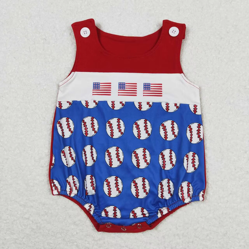 Newborn July 4Th Romper Embroidery Flag Jumpsuit Toddler Kid Children Baby Boy S