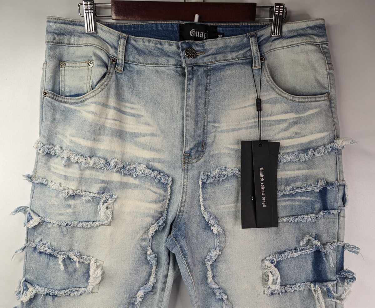 Guapi NWT Jeans Men's 36 Stacked Flare Straight Leg Guapi NWT Jeans Men's 36 Stacked Flare Straight Leg