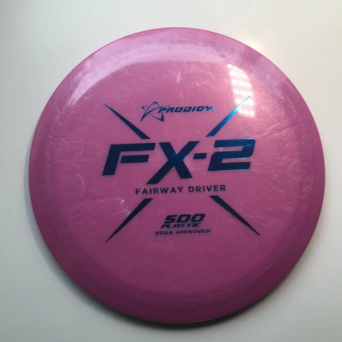 DISC GOLF PRODIGY 500 FX-2 FAIRWAY DRIVER 173g PINK w/BLUE FOIL