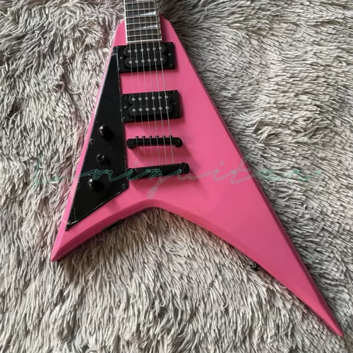Randy Rhoads Alexi Swallow Tail V Electric Guitar Pink Solid Mahogany Body&Neck