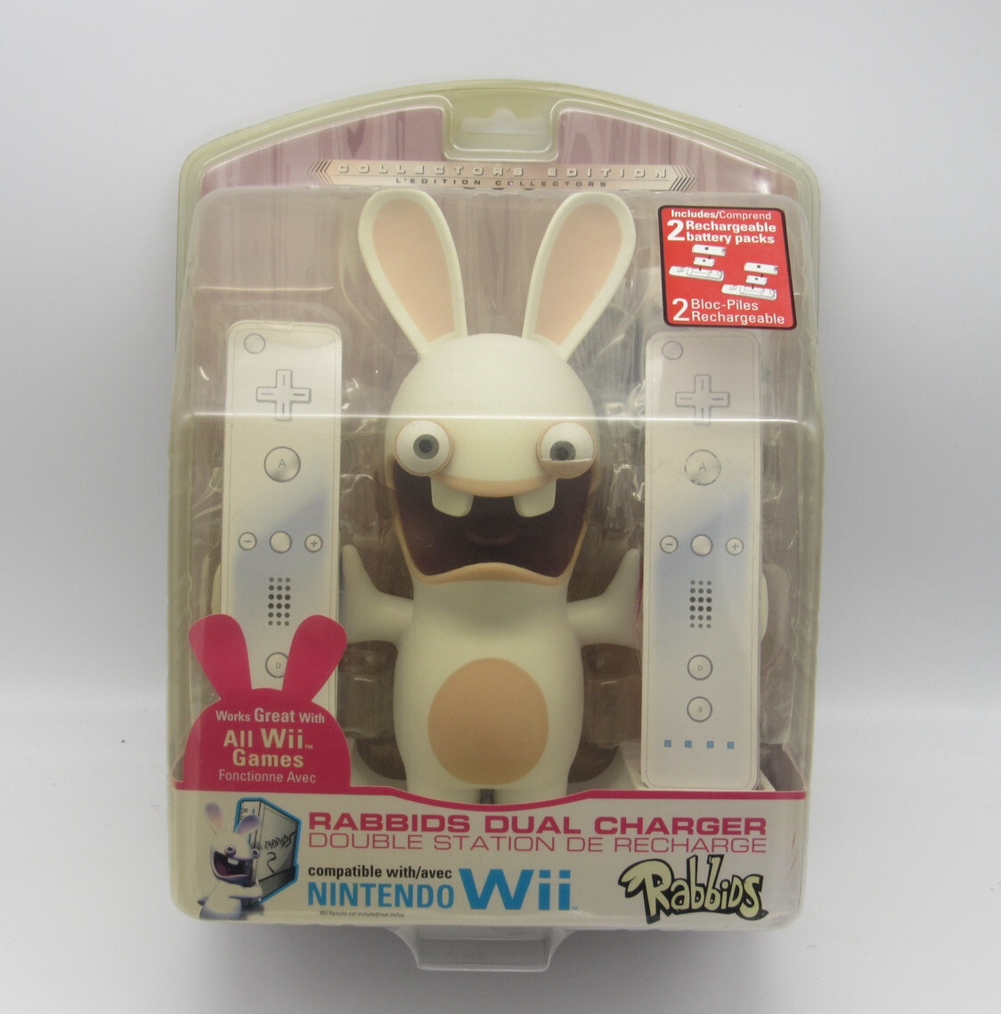 Rabbids Dual Charger Ladestation für Nintendo Wii - NEU OVP -