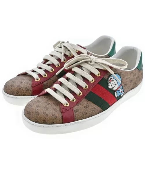 Baskets GUCCI marron x rouge vert etc.(à motifs) UK6 (environ 24.5cm) 2200540764167