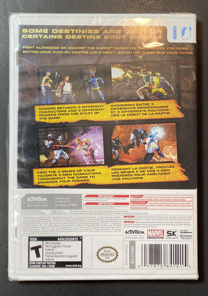 X-Men Destiny (Wii) NEW | eBay