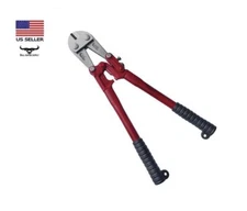 14" Bolt Cutter Heat Treated High-Carbon Steel Jaws 1/4" Cutting Capacity Adjust