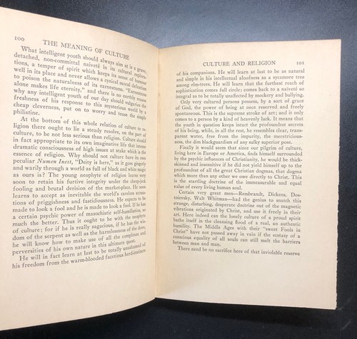 Antique Book 1929 The Meaning Of Culture by JOHN COWPER POWYS Hardcover Vintage - Imagen 6 de 6