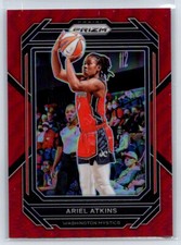 2023 Panini Prizm WNBA Ariel Atkins #85 Red /199 Washington Mystics