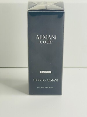 Giorgio Armani Code Parfum PURE PERFUME Travel Spray 0.5oz 15 ml NIB SEALED!