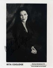 Rita Coolidge autograph American pop and country singer, signed photo
