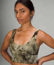 Lululemon Align Reversible Bra Diamond Dye Light Sage Medium Olive/ Dark Olive 4