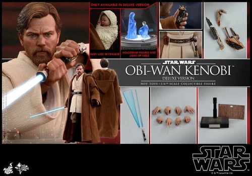 Nuevo Hot Toys MMS478 Star Wars III Obi-Wan Kenobi Versión Deluxe Figura En Stock