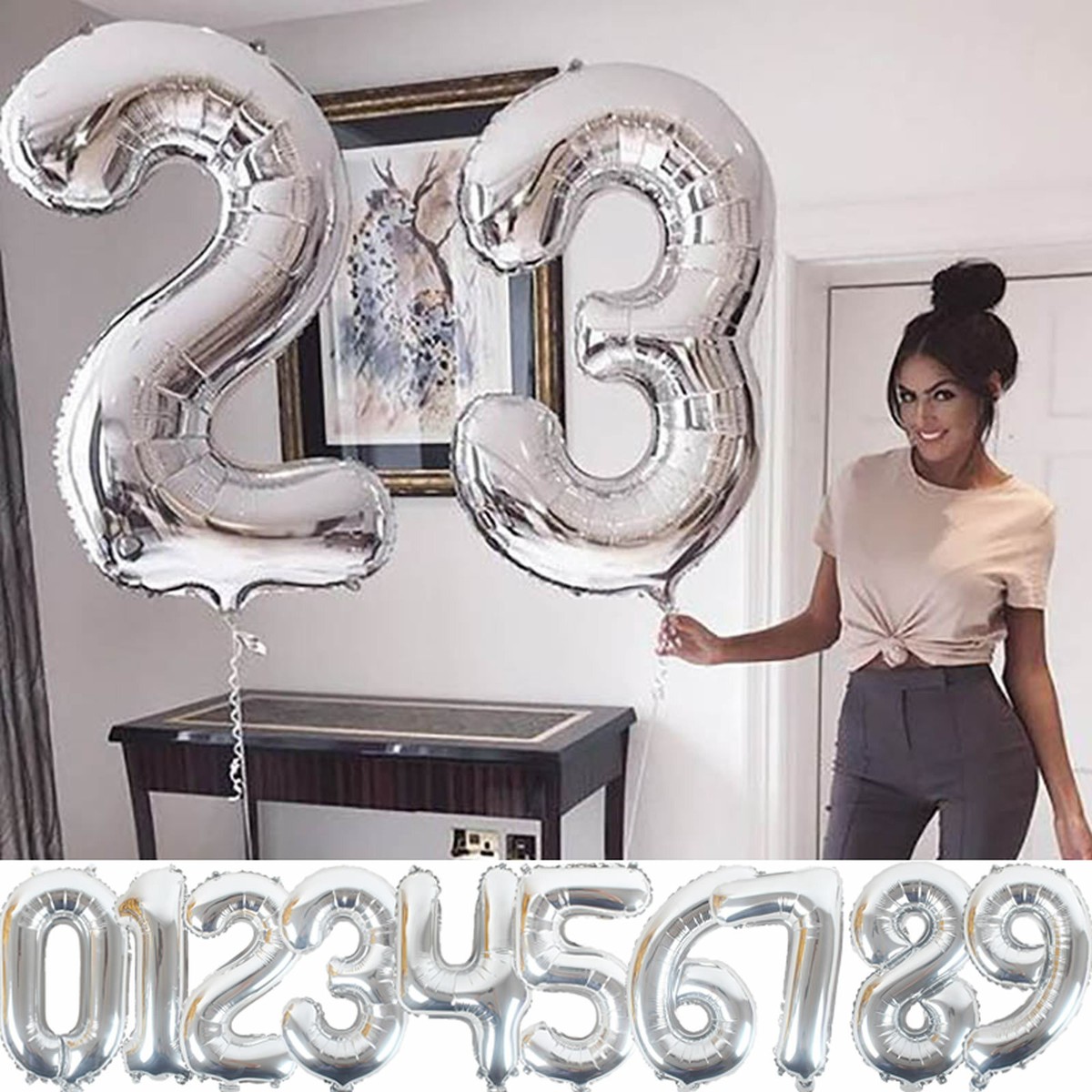 Folienballon Silber '30' – 40 Cm Für Geburtstag, Hochzeit & Deko