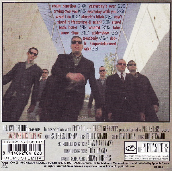 Pietasters Awesome Mix Tape #6 LP レコード Pietasters – Awesome