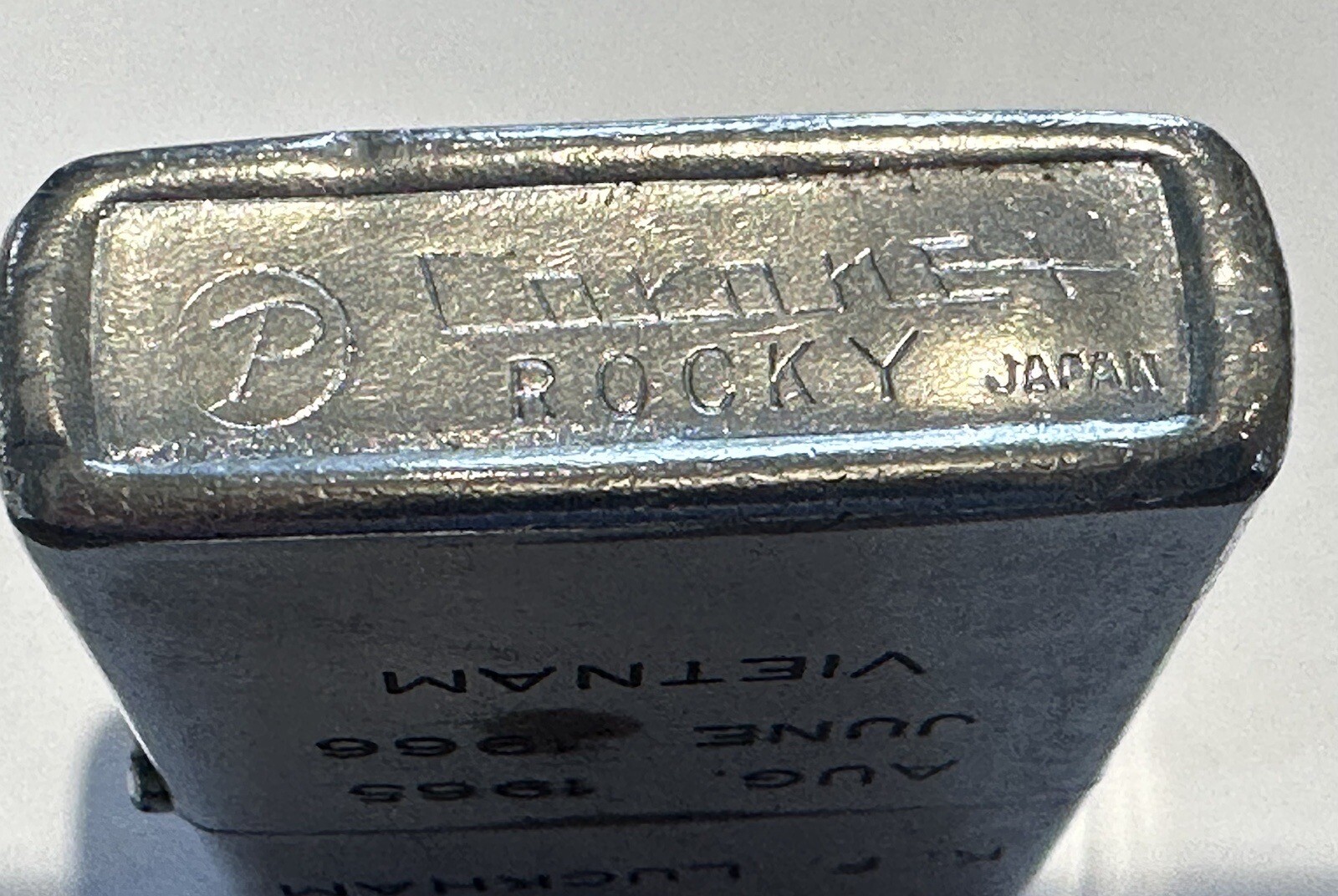 Vintage 196566 Rocky Japan Lighter Vietnam War US Army