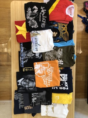 bundle of graphic tees