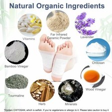 Foot Pads Natural Cleansing Foot Pads for Foot Care No Stress Sleeping 20 pcs