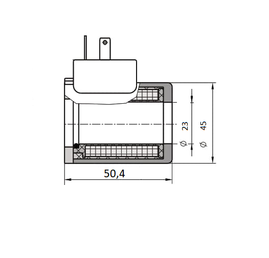 Magnetspule 31mm 12V DC für NG10 Hydraulikventile und Magnetventile