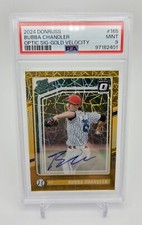 2024 Donruss Optic 165 Bubba Chandler Gold Velocity #/10 Auto PSA 9 Pirates