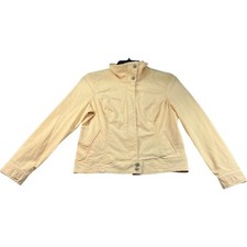 Sonoma Blazer Womens Size Medium Yellow Long Sleeve Pockets Stretch
