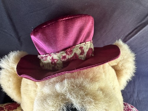 Vintage 19 Zoll Teddybär Anzug im viktorianischen Stil mit Zylinderhut - Bild 5 von 6