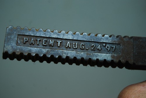 Antique Tool Patent Aug 24, 1897 Duplex #14 Pipe Wrench P.W. Lowndes Wayne Pa - Picture 3 of 23