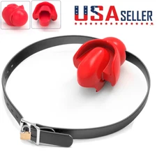 2024 Silicone Open Mouth Gag Tongue Fix Fetish Dilator Ball Oral for Couple Red