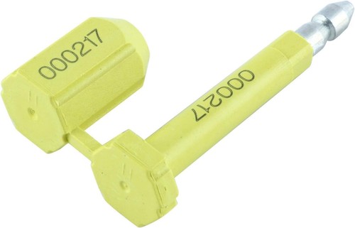 50PCS Bolt Seal Shipping Seal for Cargo Containers and Truck Trailers Yellow - Picture 3 of 6