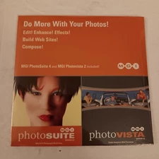 MGI Photosuite 4.0 / Photovista 2.0 Photo Editing Software CD-ROM Flat Pack