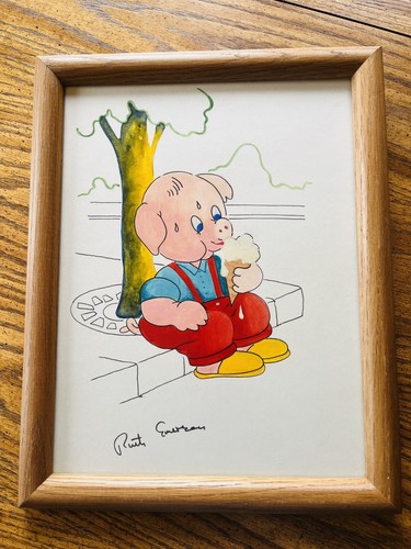 Ruth Emerson Art. 2 Original Gouache Paintings Signed. 12x15 - Picture 2 of 5