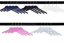 SLIM PLASTIC SUIT AND BOTTOM HANGERS THAT WILL LAST A LIFETIME 