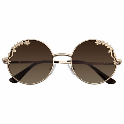 SUNGLASSES Womens Flower Retro Hippie Mirrored Floral Boho