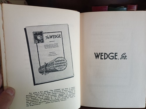 WEDGE Sr._GEORGIA HARDWOOD LUMBER COMPANY_Hardcover_1940s_Very Good - Picture 11 of 15