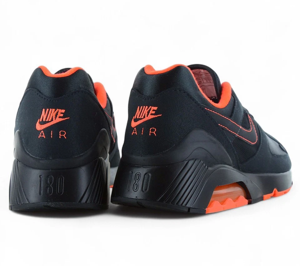 Nike Air Max 180 - Noir Hyper Crimson - Hommes Baskets Sneakers NEU - Photo 3/4