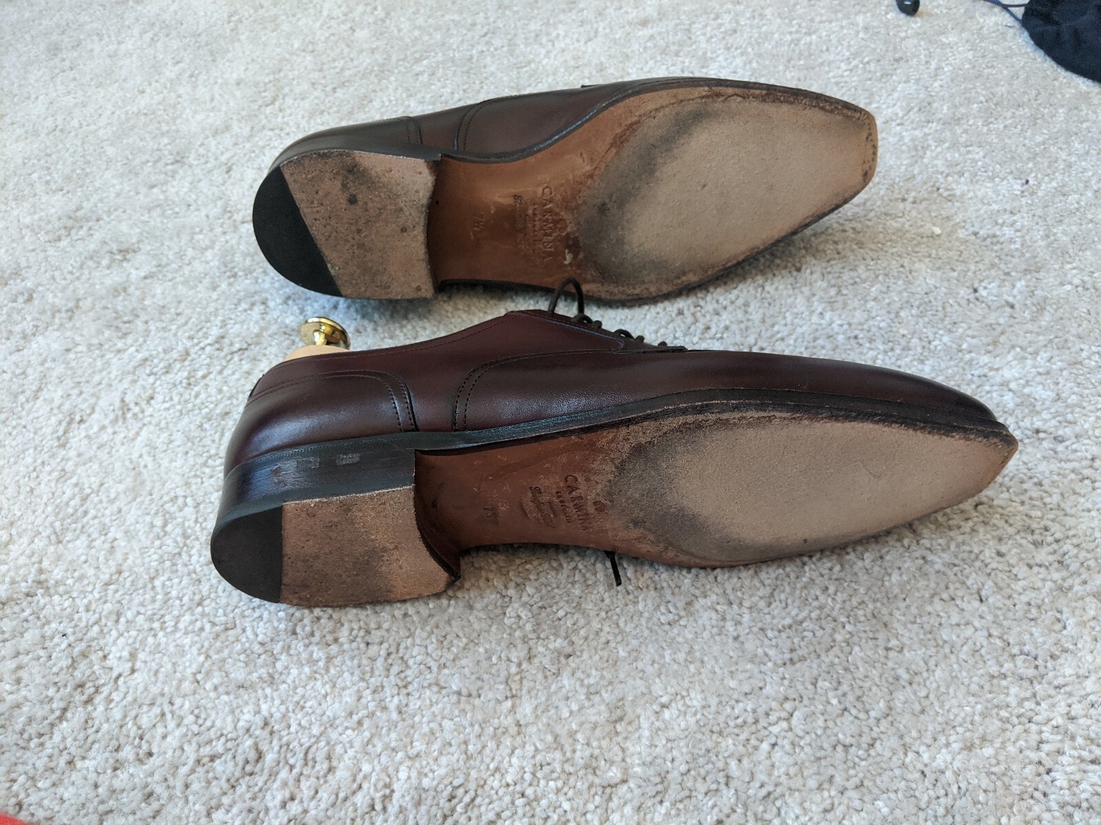 Carmina Men's Shoes - Split Toe Derby 7.5UK/8.5US MSRP $475 + $90 Shoe ...