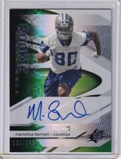 Martellus Bennett Rookie Auto 190/199 Cowboys 2008 SPX #219 RC Autograph Green