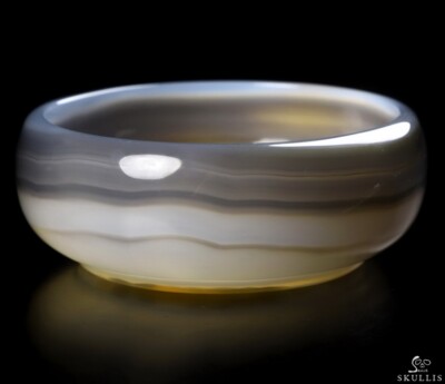 3.5'' Premium Brazilian Agate Carved Crystal Bowl, Crystal Healing