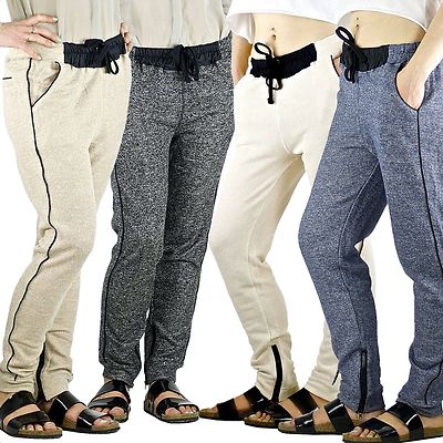 Damen Haremshose Sweathose Boyfriend Fitnesshose Baggy Hose Größe M L XL  NEU