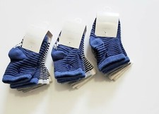 9 Ralph Lauren Layette Baby Boys St James Stripe Crew Socks Sz 0-6 months - New