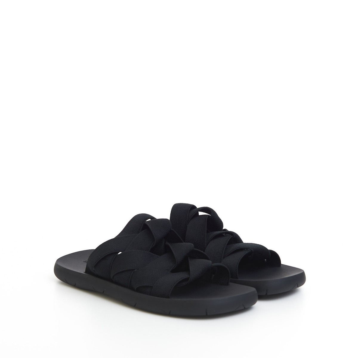 BOTTEGA VENETA 850$ Men's Plat Mule Slide Sandals In Black