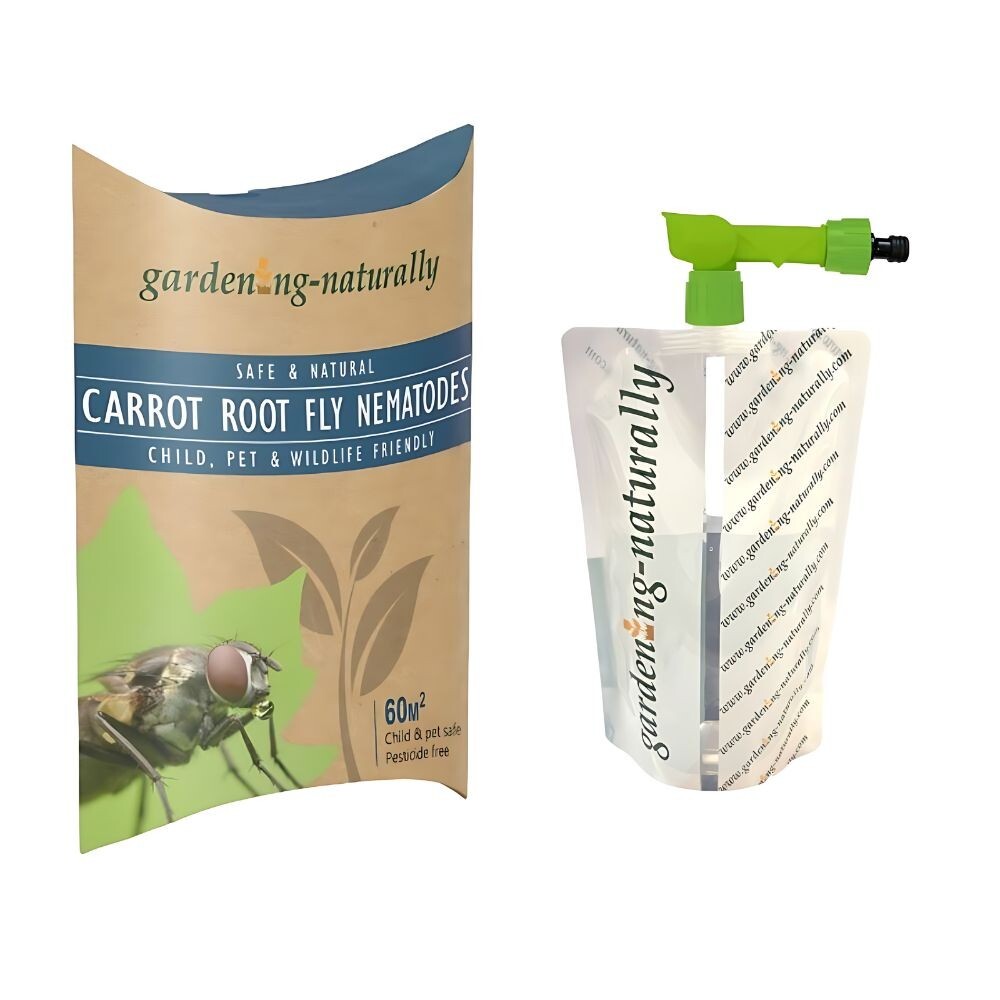 Carrot Root Fly Nematodes 60sq.m Gardening Naturally with Bag Applicator