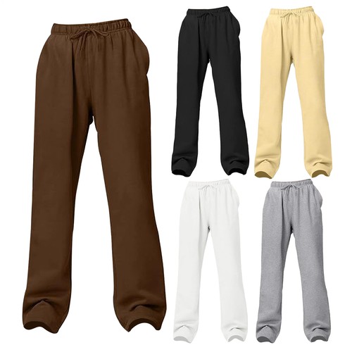Wide Leg Sweatpants Women Baggy Pants High Waisted Yoga Pants Soft Wide Straight