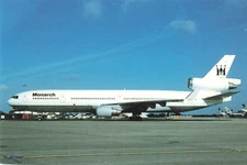 Postcard Airline MONARCH AIRLINES MCD Douglas MD-11 N277WA Air Hobby CC7.