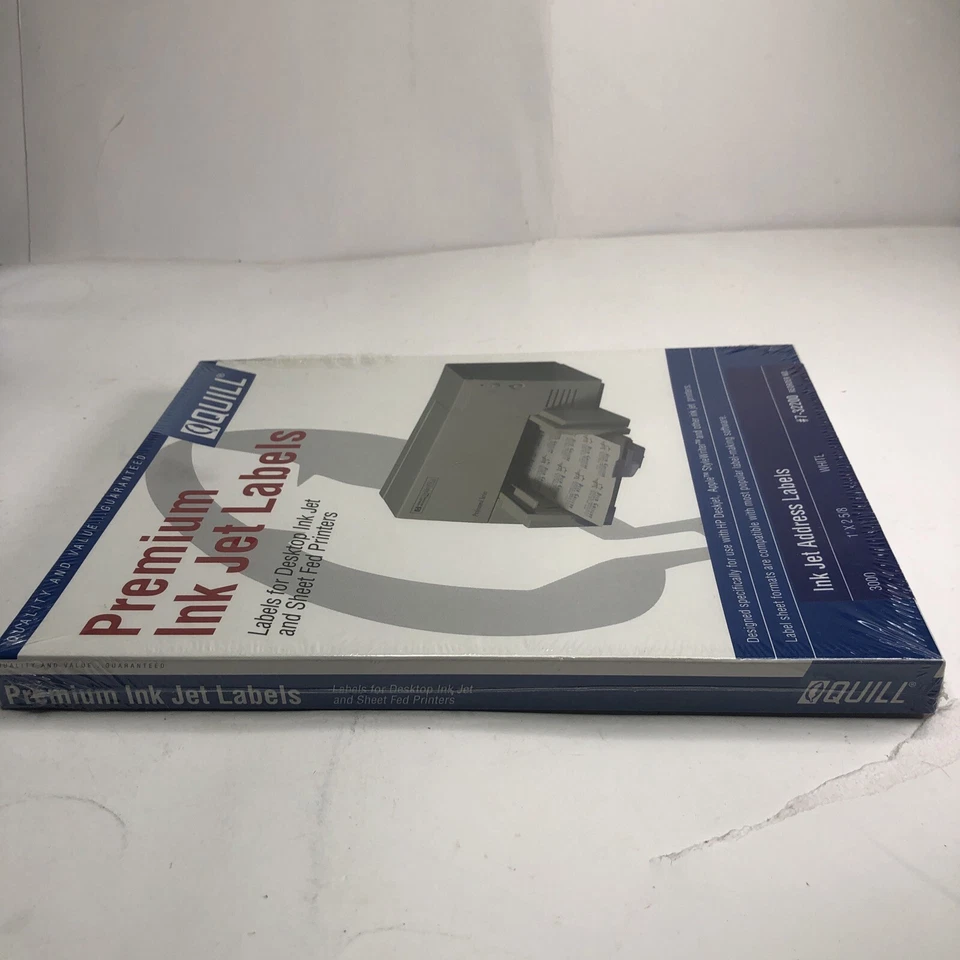 Quill Premium Ink Jet Labels Labels 3,000 1x2 5/8” #7-32200 Compatible With Most - Image 4 of 4