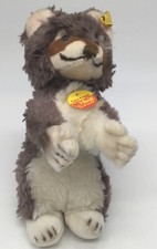 Steiff Vintage Cosy Raggy Raccoon 4820/20 Original Tags Glass Eyes. Plush