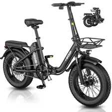 Hikeep 16" Folding ebike 500W 48V 13Ah Electric Bicycle E-City Bike for Adults