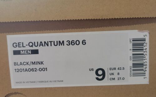 ASICS Gel-Quantum 360 6 Taglia: 9 Nero/Visone - Foto 9 di 11