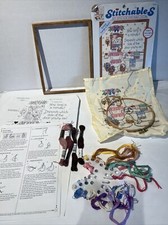 Switchable Cross Stitch Kit With 8x10 Frame Nearly Complete 72135